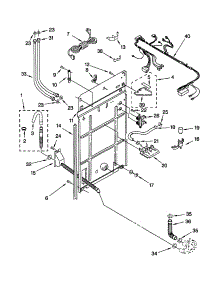 Rear Panel parts for Kenmore Washer 110.22432100 (11022432100, 110 22432100) from AppliancePartsPros.com