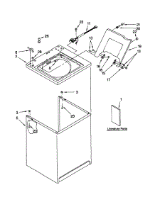 Top And Cabinet parts for Kenmore Washer 110.22442100 (11022442100, 110 22442100) from AppliancePartsPros.com