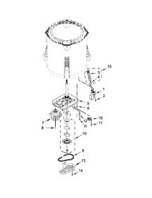 Gearcase, Motor And Pump Parts parts for Kenmore Washer 110.22532510 (11022532510, 110 22532510) from AppliancePartsPros.com