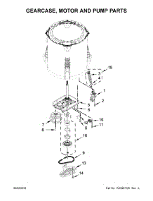 Gearcase, Motor And Pump Parts parts for Kenmore Washer 110.22532511 (11022532511, 110 22532511) from AppliancePartsPros.com