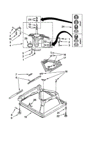 Machine Base parts for Kenmore Washer 110.22622100 (11022622100, 110 22622100) from AppliancePartsPros.com