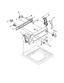 Control Panel parts for Kenmore Washer 110.22622100 (11022622100, 110 22622100) from AppliancePartsPros.com