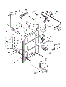 Rear Panel parts for Kenmore Washer 110.22622100 (11022622100, 110 22622100) from AppliancePartsPros.com