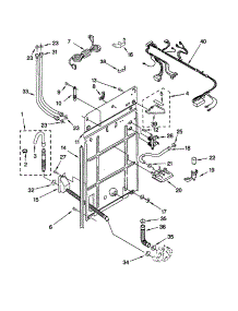 Rear Panel parts for Kenmore Washer 110.22642100 (11022642100, 110 22642100) from AppliancePartsPros.com