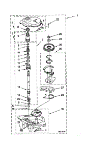 Gearcase parts for Kenmore Washer 110.22642100 (11022642100, 110 22642100) from AppliancePartsPros.com