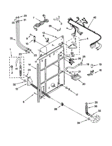 Rear Panel parts for Kenmore Washer 110.22662100 (11022662100, 110 22662100) from AppliancePartsPros.com