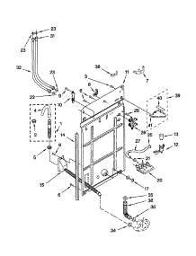 Rear Panel parts for Kenmore Washer 110.22692100 (11022692100, 110 22692100) from AppliancePartsPros.com