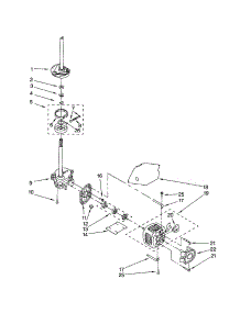 Brake / Clutch / Gearcase / Motor / Pump parts for Kenmore Washer 110.22692101 (11022692101, 110 22692101) from AppliancePartsPros.com