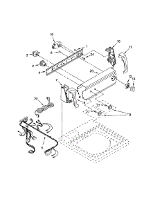 Control Panel parts for Kenmore Washer 110.22692101 (11022692101, 110 22692101) from AppliancePartsPros.com