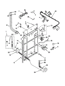 Rear Panel parts for Kenmore Washer 110.22702100 (11022702100, 110 22702100) from AppliancePartsPros.com