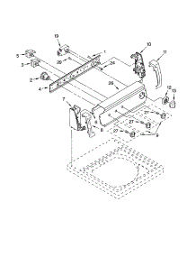 Control Panel parts for Kenmore Washer 110.22702101 (11022702101, 110 22702101) from AppliancePartsPros.com
