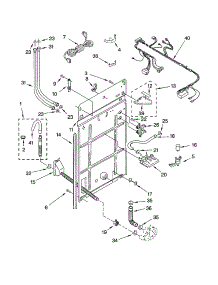 Rear Panel parts for Kenmore Washer 110.22702101 (11022702101, 110 22702101) from AppliancePartsPros.com