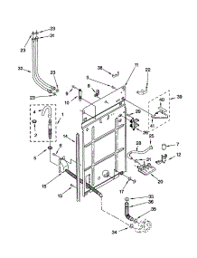 Rear Panel parts for Kenmore Washer 110.22712100 (11022712100, 110 22712100) from AppliancePartsPros.com