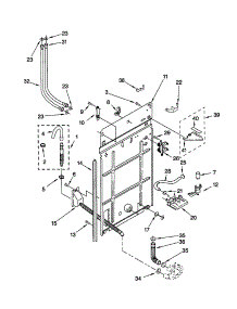 Rear Panel parts for Kenmore Washer 110.22722100 (11022722100, 110 22722100) from AppliancePartsPros.com