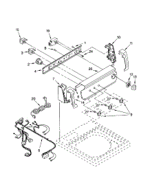 Control Panel parts for Kenmore Washer 110.22722101 (11022722101, 110 22722101) from AppliancePartsPros.com
