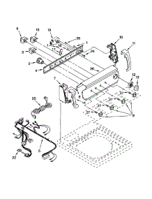 Control Panel parts for Kenmore Washer 110.22832100 (11022832100, 110 22832100) from AppliancePartsPros.com