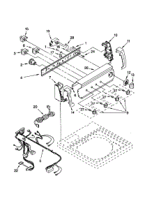 Control Panel parts for Kenmore Washer 110.22842100 (11022842100, 110 22842100) from AppliancePartsPros.com