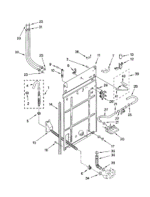 Rear Panel parts for Kenmore Washer 110.22842101 (11022842101, 110 22842101) from AppliancePartsPros.com