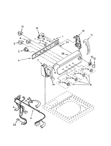 Control Panel parts for Kenmore Washer 110.22842102 (11022842102, 110 22842102) from AppliancePartsPros.com