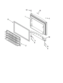 Top Door Parts, Optional Parts parts for Kenmore Freezer 106.42104300 (10642104300, 106 42104300) from AppliancePartsPros.com