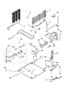Unit Parts parts for Kenmore Freezer 106.42104300 (10642104300, 106 42104300) from AppliancePartsPros.com