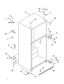 Cabinet Parts parts for Kenmore Freezer 106.42106301 (10642106301, 106 42106301) from AppliancePartsPros.com