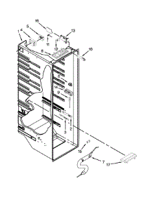 Refrigerator Liner Parts parts for Kenmore Refrigerator 106.51132210 (10651132210, 106 51132210) from AppliancePartsPros.com