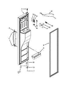 Freezer Door Parts parts for Kenmore Refrigerator 106.51132210 (10651132210, 106 51132210) from AppliancePartsPros.com