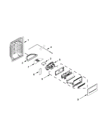 Dispenser Parts parts for Kenmore Refrigerator 106.51132210 (10651132210, 106 51132210) from AppliancePartsPros.com