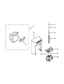 Motor And Ice Container Parts parts for Kenmore Refrigerator 106.51132210 (10651132210, 106 51132210) from AppliancePartsPros.com