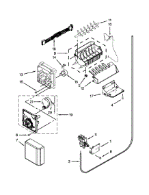 Icemaker Parts parts for Kenmore Refrigerator 106.51132210 (10651132210, 106 51132210) from AppliancePartsPros.com