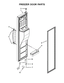 Freezer Door Parts parts for Kenmore Refrigerator 106.51133213 (10651133213, 106 51133213) from AppliancePartsPros.com