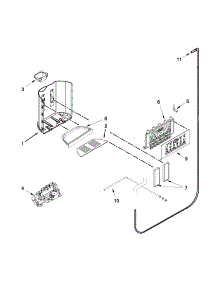 Dispenser Parts parts for Kenmore Refrigerator 106.51782412 (10651782412, 106 51782412) from AppliancePartsPros.com