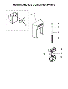 Motor And Ice Container Parts parts for Kenmore Refrigerator 106.51789410 (10651789410, 106 51789410) from AppliancePartsPros.com