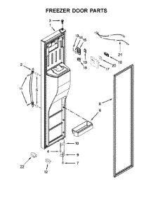 Freezer Door Parts parts for Kenmore Refrigerator 106.51789410 (10651789410, 106 51789410) from AppliancePartsPros.com