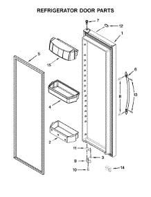 Refrigerator Door Parts parts for Kenmore Refrigerator 106.51789410 (10651789410, 106 51789410) from AppliancePartsPros.com