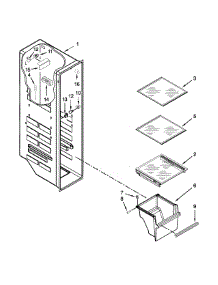 Freezer Liner Parts parts for Kenmore Refrigerator 106.51789412 (10651789412, 106 51789412) from AppliancePartsPros.com