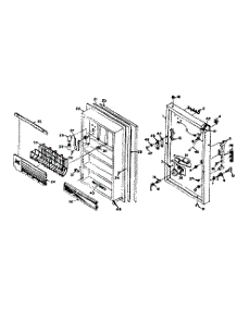 Door Parts parts for Kenmore Freezer 106.5923200 (1065923200, 106 5923200) from AppliancePartsPros.com
