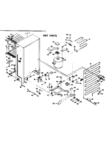 Unit Parts parts for Kenmore Freezer 106.5927121 (1065927121, 106 5927121) from AppliancePartsPros.com