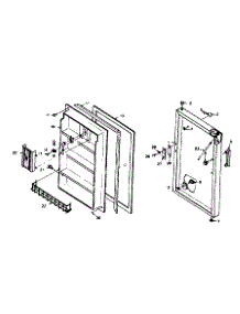 Door Parts parts for Kenmore Freezer 106.5927160 (1065927160, 106 5927160) from AppliancePartsPros.com