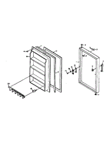 Door Parts parts for Kenmore Freezer 106.5928100 (1065928100, 106 5928100) from AppliancePartsPros.com