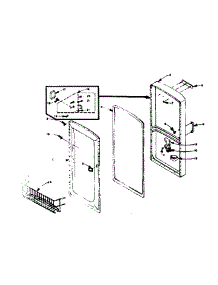 Door Parts parts for Kenmore Freezer 106.5929100 (1065929100, 106 5929100) from AppliancePartsPros.com
