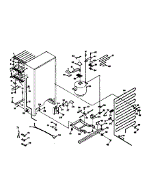 Unit Parts parts for Kenmore Freezer 106.6021100 (1066021100, 106 6021100) from AppliancePartsPros.com