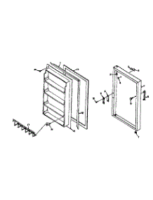 Door Parts parts for Kenmore Freezer 106.6021100 (1066021100, 106 6021100) from AppliancePartsPros.com