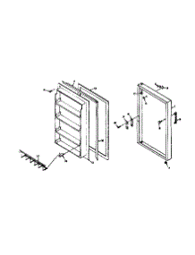 Door Parts parts for Kenmore Freezer 106.6021101 (1066021101, 106 6021101) from AppliancePartsPros.com