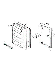 Door Parts parts for Kenmore Freezer 106.6023120 (1066023120, 106 6023120) from AppliancePartsPros.com