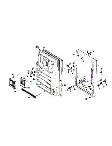 Door Parts parts for Kenmore Freezer 106.6025120 (1066025120, 106 6025120) from AppliancePartsPros.com