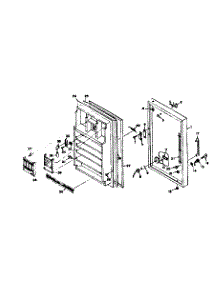 Freezer Door parts for Kenmore Freezer 106.6025121 (1066025121, 106 6025121) from AppliancePartsPros.com