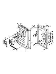 Door Parts parts for Kenmore Freezer 106.6025150 (1066025150, 106 6025150) from AppliancePartsPros.com