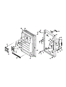 Door Parts parts for Kenmore Freezer 106.6025151 (1066025151, 106 6025151) from AppliancePartsPros.com